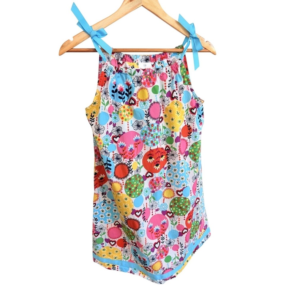 Hanna Andersson Anderson Girls Pillowcase Dress Summer Flowers Sz 150 US 12